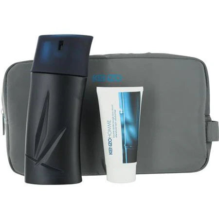 Set regalo Kenzo Homme 100ml EDT + 50ml Dopobarba + Pochette per uomo
