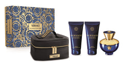 Set regalo Versace Dylan Blue 100ml EDP + 100ml gel doccia + 100ml lozione corpo + borsa