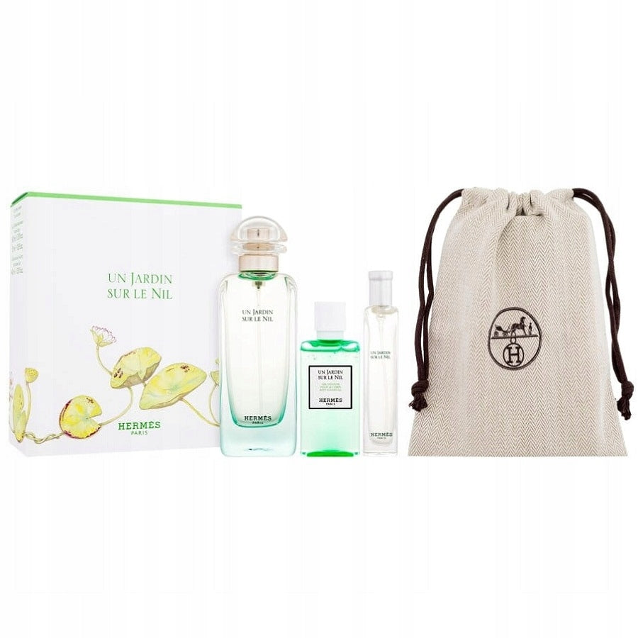 HERMÈS Jardins Sur Le Nil Set Regalo 100ml EDT + 40ml Gel Doccia + Mini